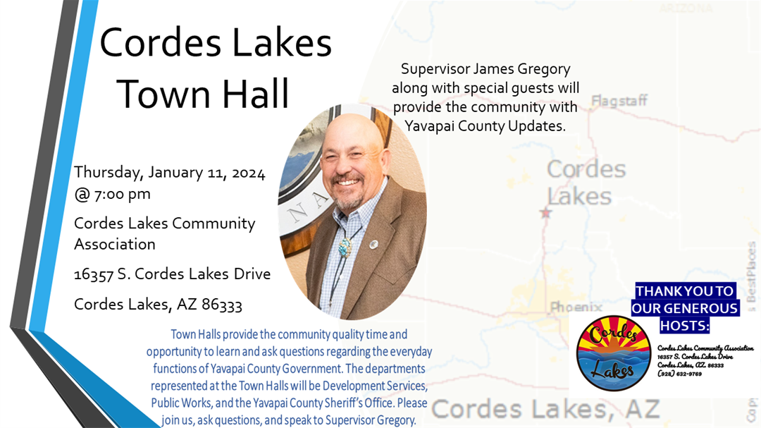 Cordes Lakes Community Association Meeting Yavapai, AZ