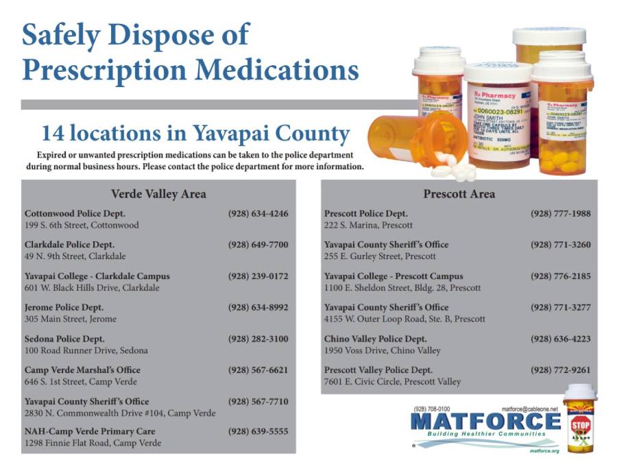 locations of safe prescription medication deposits