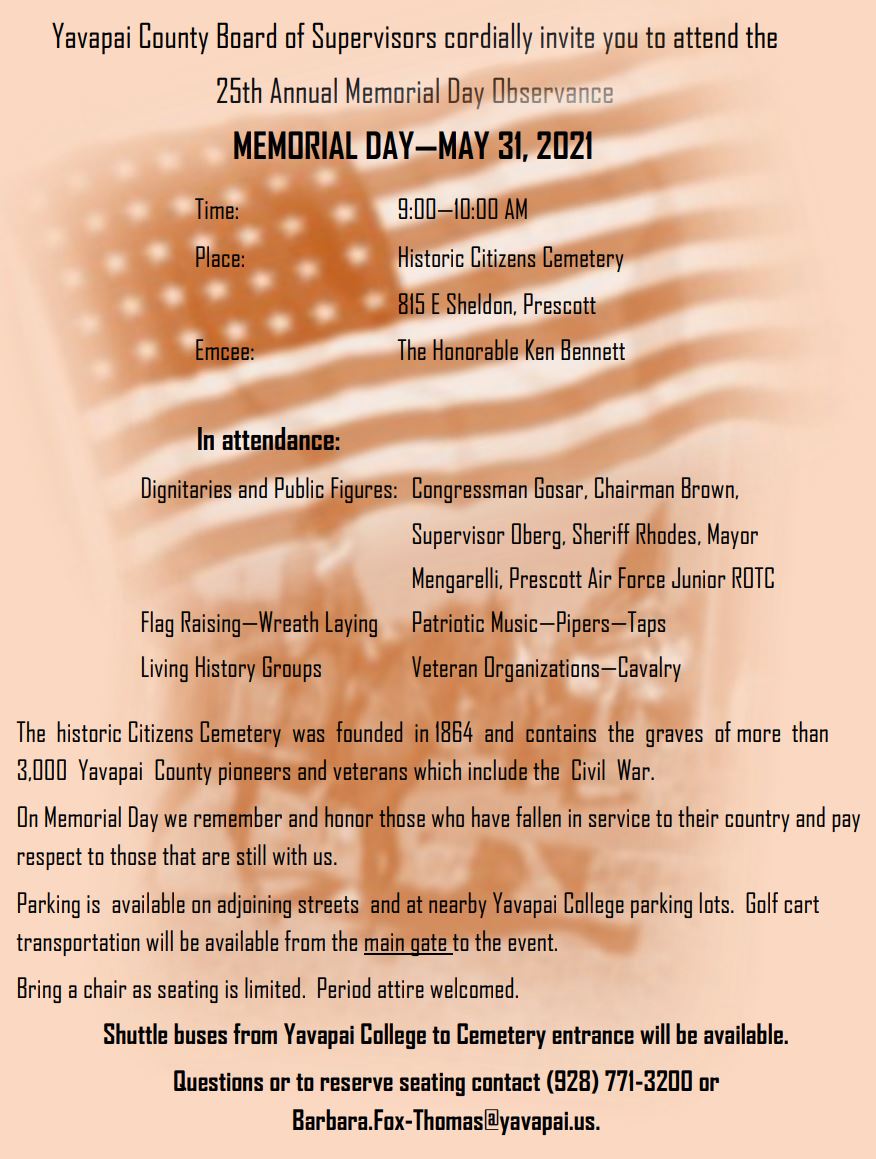 historic citizens cemetery, may 31, 9am - 10am