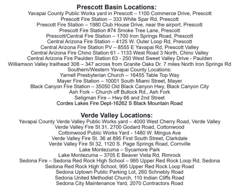 sandbag locations