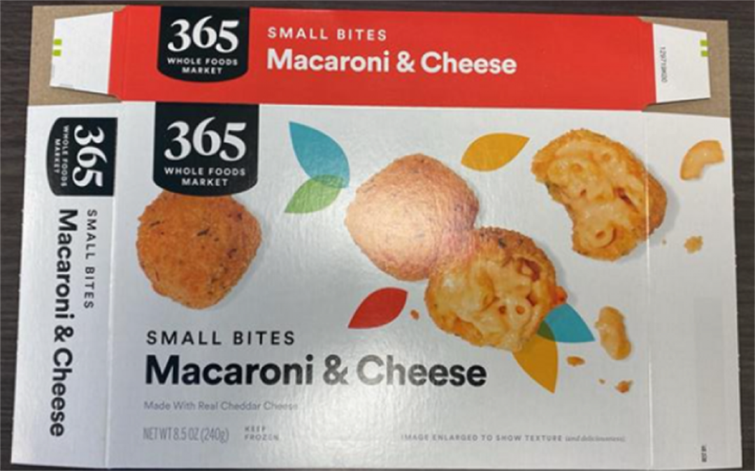 Allergy Alert in 365 Whole Foods Market Small Bites Macaroni