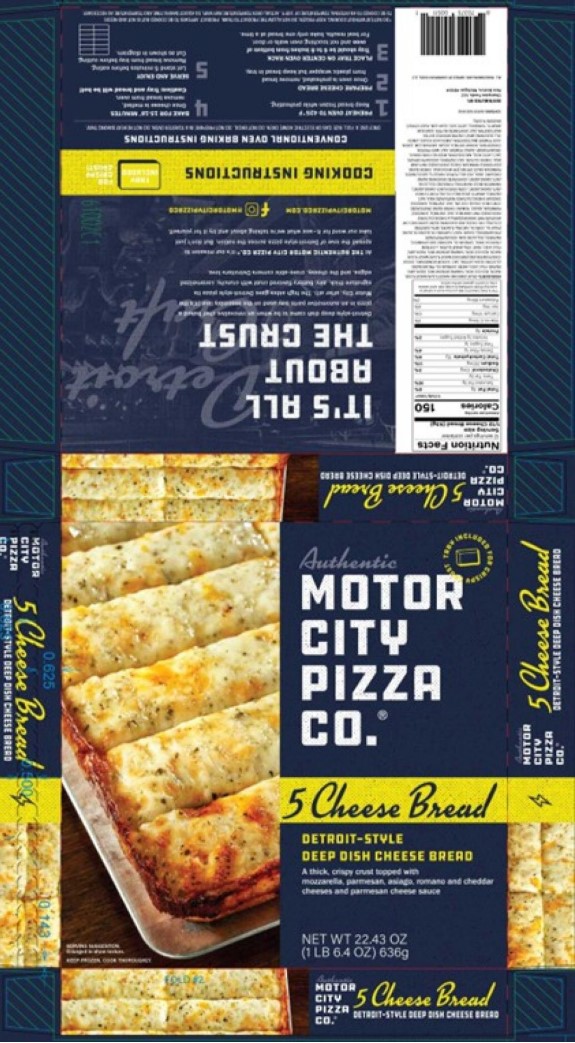 Champion Foods Recalls Motor City Pizza Co. Cheese Bread - Yavapai, AZ