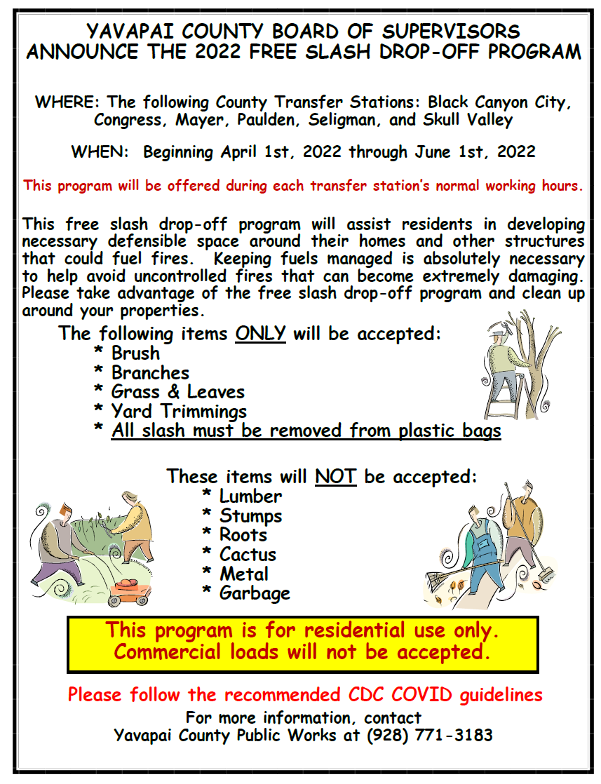 free slash drop off program