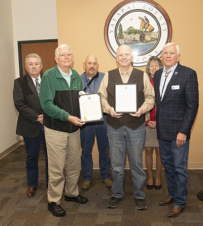 Board of Supervisor members and Sons of the American Revolution members
