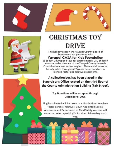 Christmas Toy Drive Flyer December 8, 2025