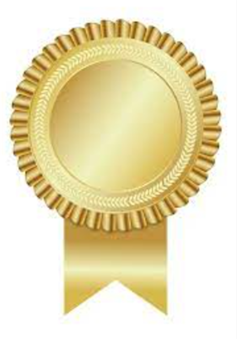 gold first place ribbon