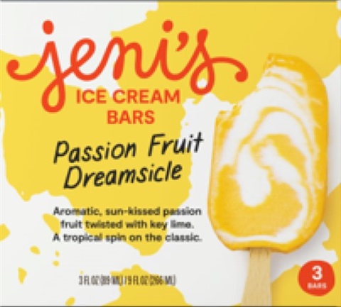 Jeni's Ice Cream Bars Passion Fruit Dreamsicle